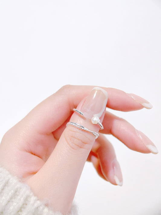 RB026 Pearl Simple Rings