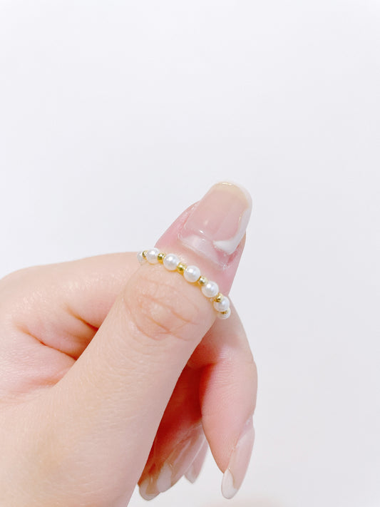 RB033 Pearl Simple Rings